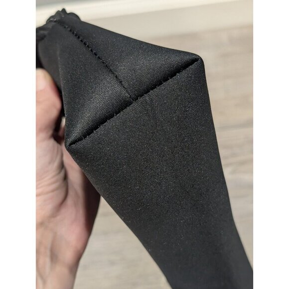 Kim Kardashian SKIMS WNBA Make Up Neoprene Black Bag Pouch Clutch Brand New - Picture 4 of 16